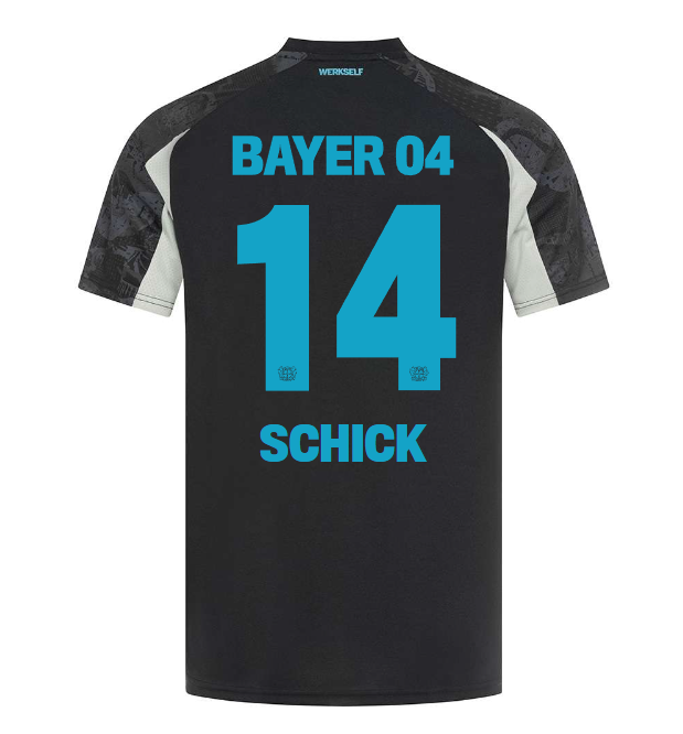 ausweichtrikot castore erwachsene – 14 patrik schick | Bayer 04 Leverkusen Fanshop | Bayer 04 Leverkusen Fanshop