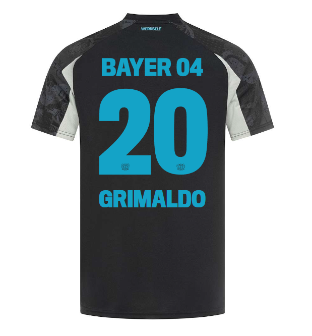 ausweichtrikot castore erwachsene – 20 alejandro grimaldo | Bayer 04 Leverkusen Fanshop | Bayer 04 Leverkusen Fanshop