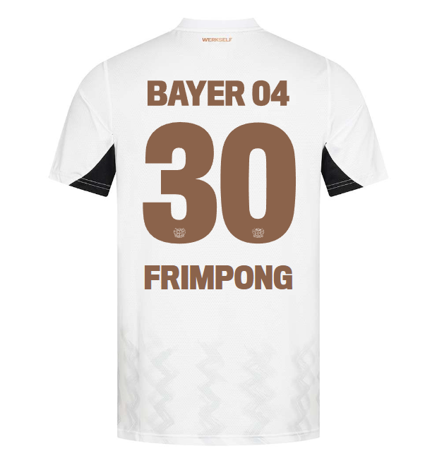 auswärtstrikot pro castore – 30 jeremie frimpong | Bayer 04 Leverkusen Fanshop | Bayer 04 Leverkusen Fanshop
