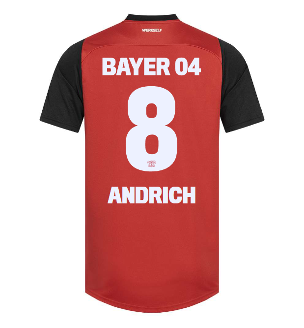 heimtrikot pro castore – 08 robert andrich | Bayer 04 Leverkusen Fanshop | Bayer 04 Leverkusen Fanshop