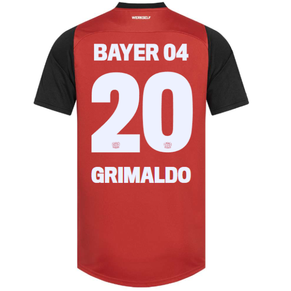 heimtrikot pro castore – 20 alejandro grimaldo | Bayer 04 Leverkusen Fanshop | Bayer 04 Leverkusen Fanshop